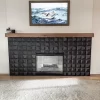 fireplace accent remodel construction