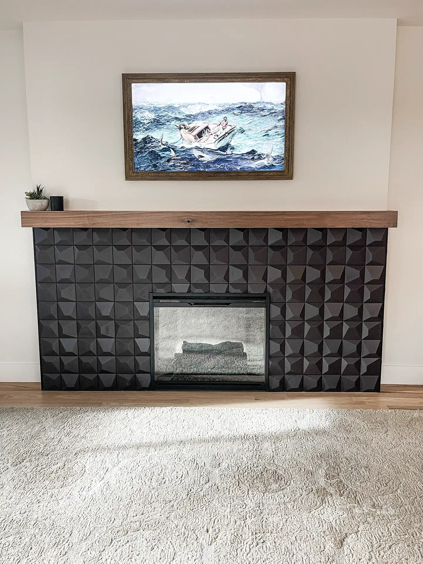 fireplace accent remodel construction